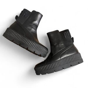 Puma x Fenty Chelsea Black Chunky Sole Boots